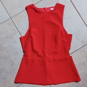 Red Cut-out Top